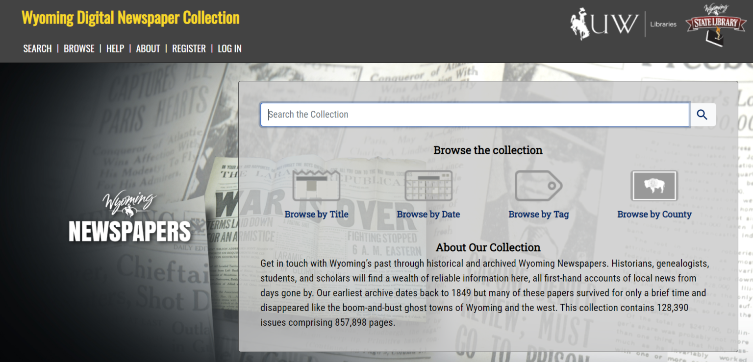 Colorado And Wyoming Launch New Historic Newspapers Collection Online ...